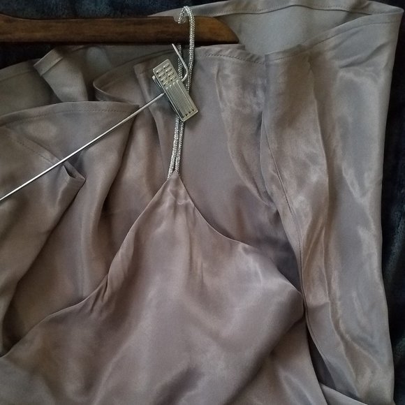 NWT RHINESTONE STRAP SLIP DRESS. - Picture 7 of 8